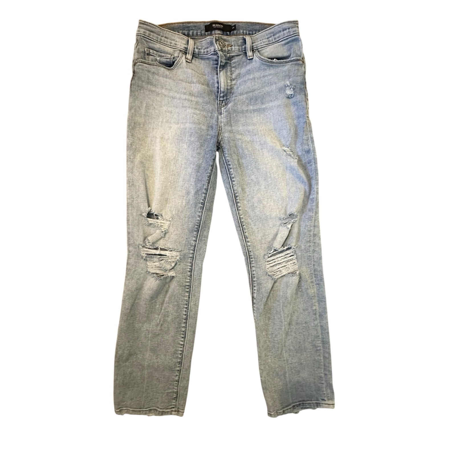 Hudson Jeans Light Blue Ripped Skinny Jeans